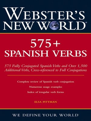 cover image of Webster's New World 575+ Spanish Verbs